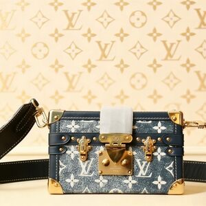 <AUTHENTIC>Louis Vuitton Petite Malle Denim Monogram